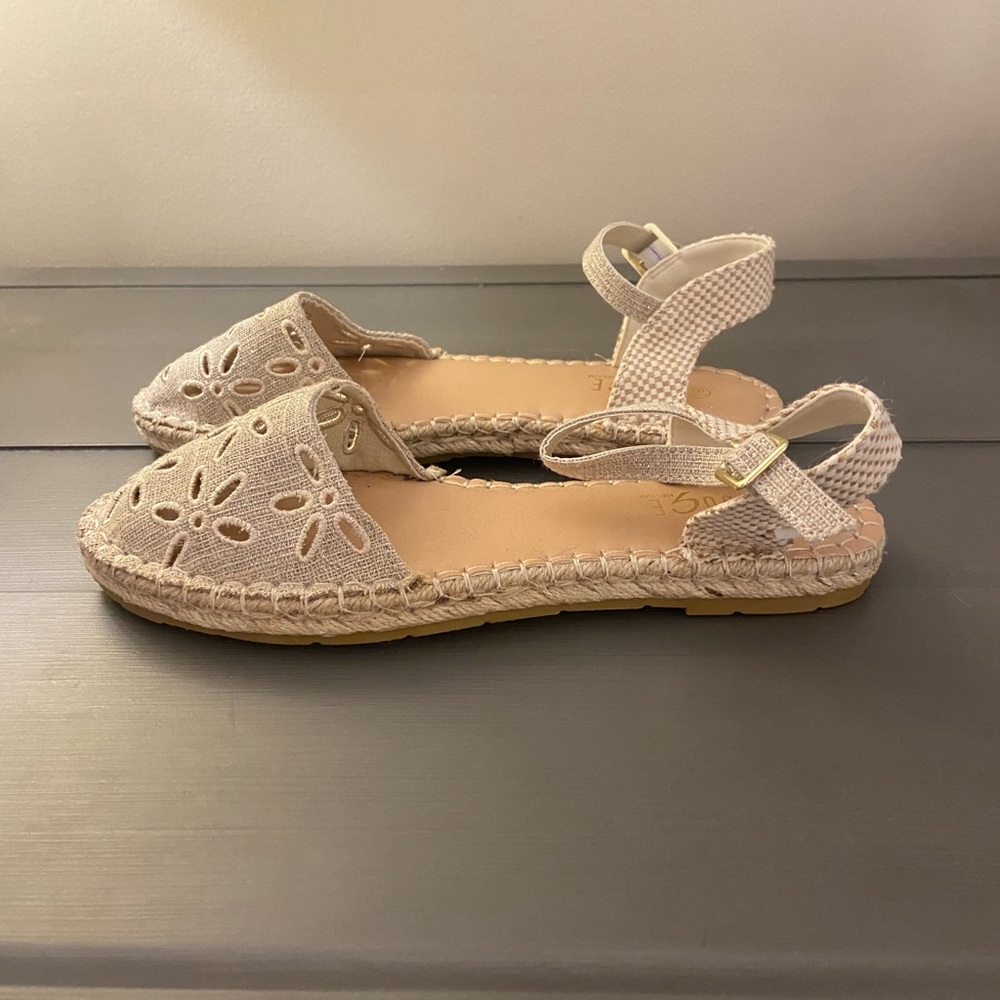 Beige sandals, size 8.5
